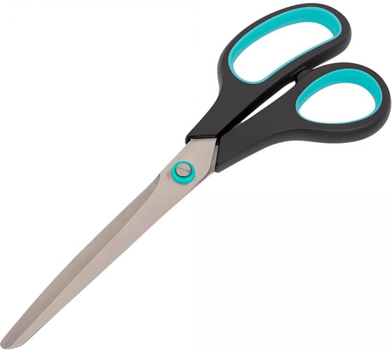 Изображение товара Ножницы WORKMATE 235 мм, пластиковые черные ручки с резиновыми вставками 14-6397