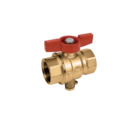 Изображение товара Шаровой кран для термодатчика Giacomini R851T латунь, Ду 20, ВР R851TY104 107-0116