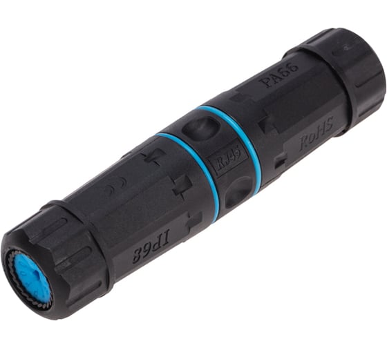 Изображение товара Индустриальный проходной адаптер REXANT RJ-45(8P8C), уличный, FTP, CAT 6 02-0283