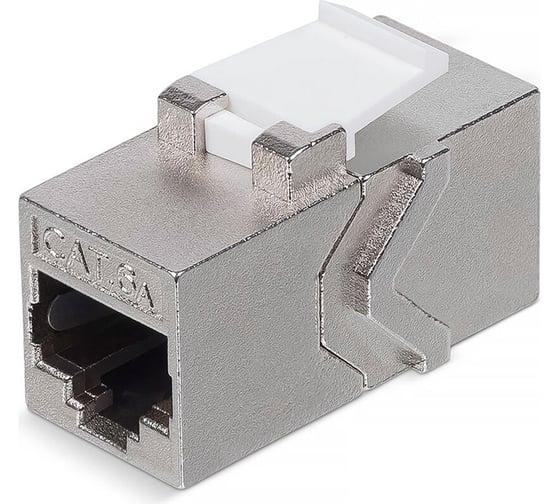 Изображение товара Проходной адаптер REXANT формата Keystone, Jack RJ-45(8P8C), FTP, CAT 6A PRO 02-0110