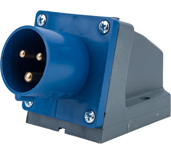 Изображение товара Стационарная вилка IEK 513 2Р+РЕ 16А 220В IP44 PSR51-016-3