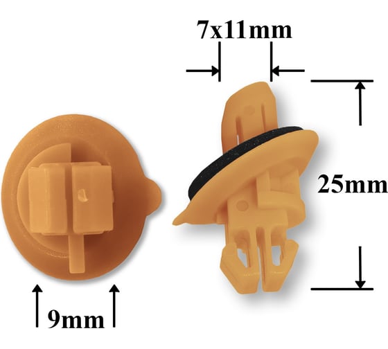 Изображение товара Автокрепеж для Lexus Toyota 10 шт 7539460030 КрепАвто 1085