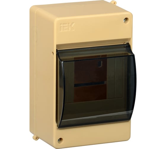 Изображение товара Бокс IEK с прозрачной крышкой КМПн 2/4 для 4-х автоматических выключателей Сосна MKP42-N-04-30-12-S