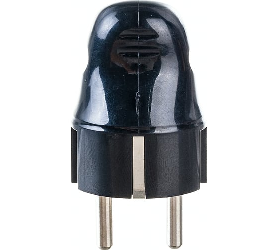 Изображение товара Разборная угловая вилка IEK ВПу11-02-Ст, с заземляющим контактом, 16А, черная EVP11-16-01-K02