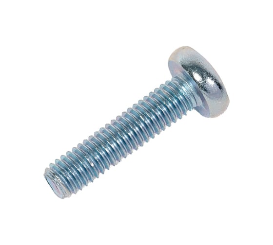 Изображение товара Винт с полусферической головкой МЕТАЛЛСЕРВИС M6x25 мм, DIN 7985, цинк, 10 шт. МС 1269285