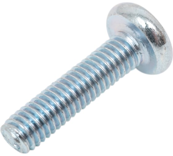 Изображение товара Винт с полусферической головкой МЕТАЛЛСЕРВИС M5x20 мм, DIN 7985, цинк, 60 шт. МС 1267835