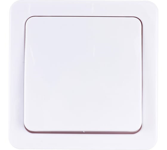 Изображение товара Одноклавишный кнопочный выключатель IEK ВСп20-1-0-ГПБ, проходной, открытой установки, IP54, цвет клавиш белый, ГЕРМЕС PLUS EVMP12-K01-10-54-EC