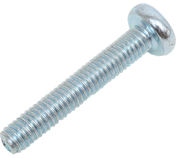 Изображение товара Винт с полусферической головкой МЕТАЛЛСЕРВИС M6x35 мм, DIN 7985, цинк, 10 шт. МС 1269305