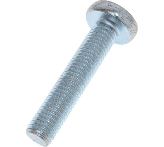 Изображение товара Винт с полусферической головкой МЕТАЛЛСЕРВИС М10x50 мм, DIN 7985, цинк, 10 шт. МС 1269435