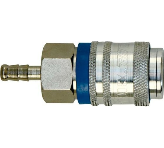 Изображение товара Пневморозетка быстроразъемная универсальная Х300 U с соединением под шланг "ёлочка" 8 мм WALCOM 10222U