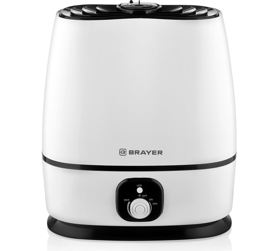 Изображение товара Увлажнитель ультразвуковой BRAYER 6 л, 25 м, 40-80 процентов, 24 ч. BR4702