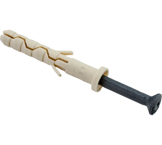 Изображение товара Дюбель-гвоздь с нейлон гвоздем цилиндрический Стройбат 6x40 18 шт 251010