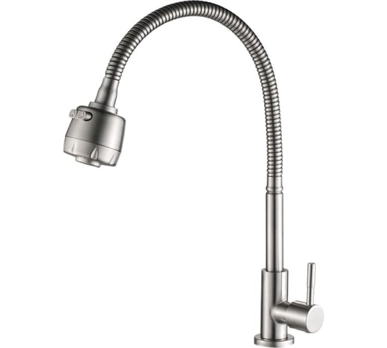 Изображение товара Кран моно Valfex Vela Сhrome, гибкий излив, нерж. сталь VF.4181