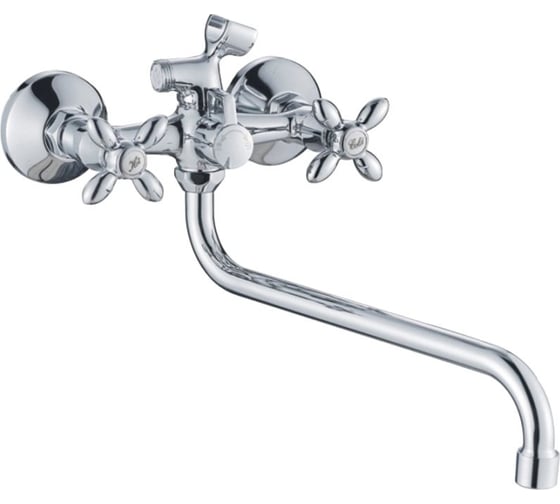 Изображение товара Смеситель для ванны Valfex Libra Сhrome-2, длинный излив, картриджный переключатель, латунь VF.2227-2