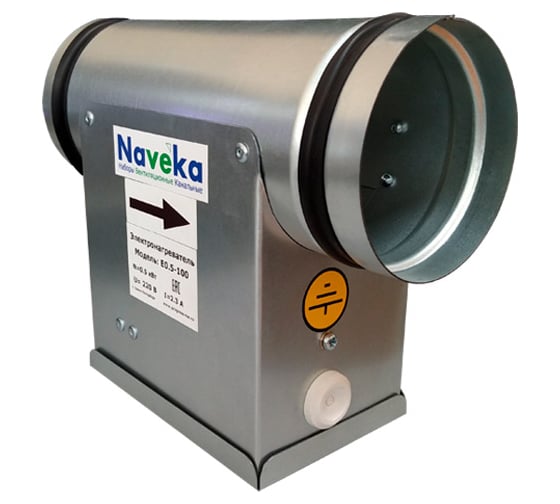 Изображение товара Воздухонагреватель электрический Naveka E 0,5-125 (220В, 2.3А) УН-00005106
