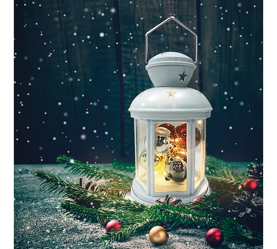 Изображение товара Декоративный фонарь с шариками NEON-NIGHT 12х12х20.6 см 513-062