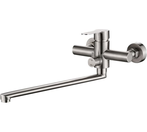 Изображение товара Смеситель для ванны Valfex Andromeda, длинный излив, нерж. сталь VF.22801