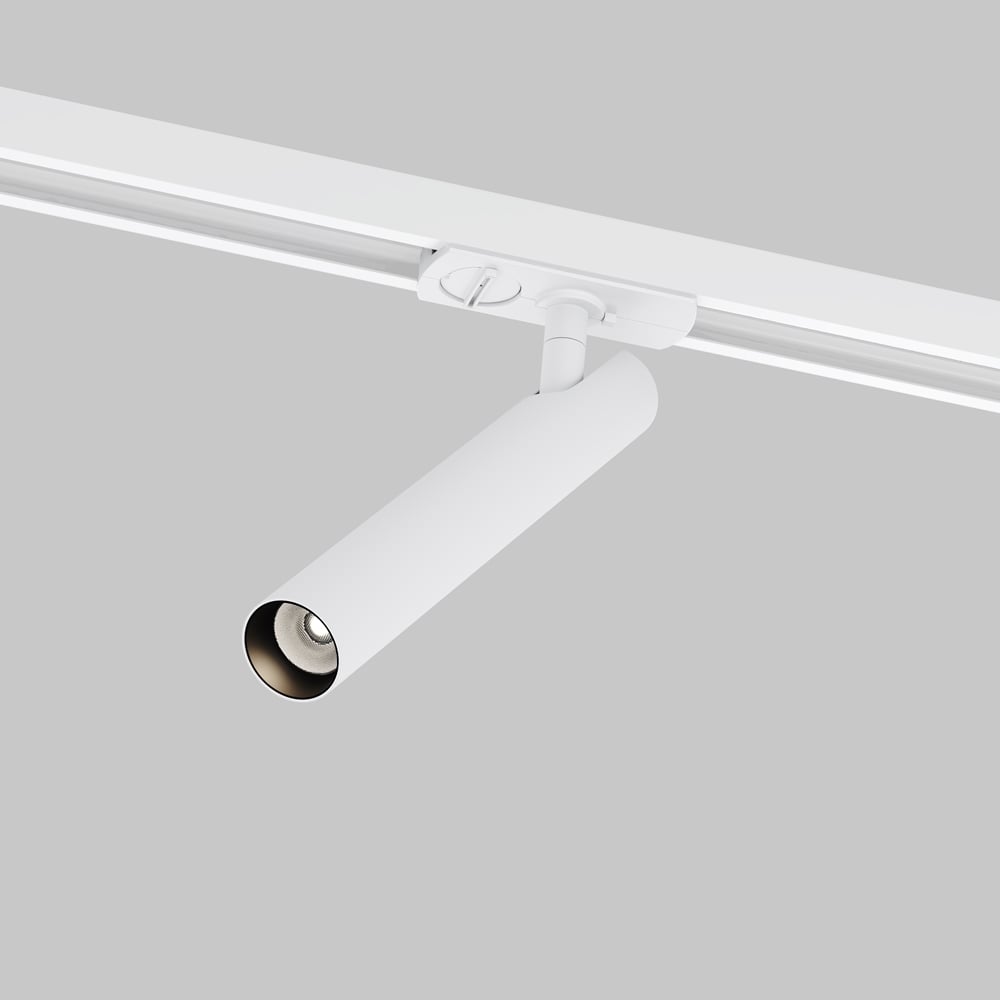 Изображение товара Трековый светильник MAYTONI Focus T LED 6W белый алюминий потолочный для шинопровода