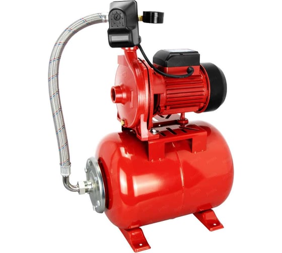 Изображение товара Автоматическая насосная станция JEMIX 550 Вт, максимальный напор 25 м, произв-ть 90 л/мин, макс. глубина всасывания 8 м, крыльчатка из латуни АППН-90-25