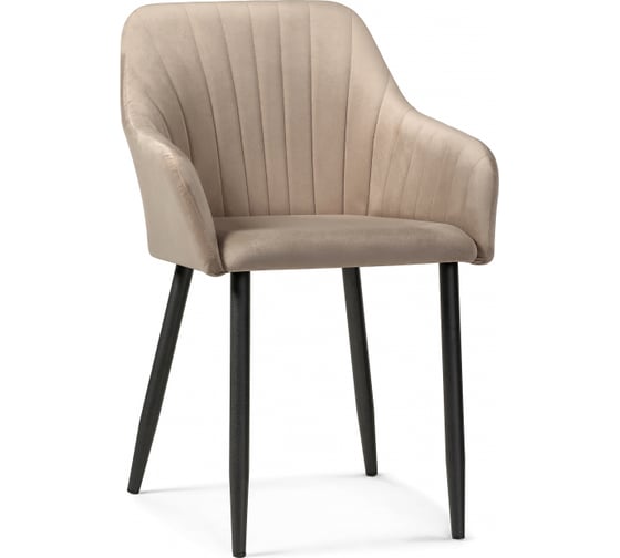 Изображение товара Стул на металлокаркасе Woodville Слэм бежевое / черное 583957