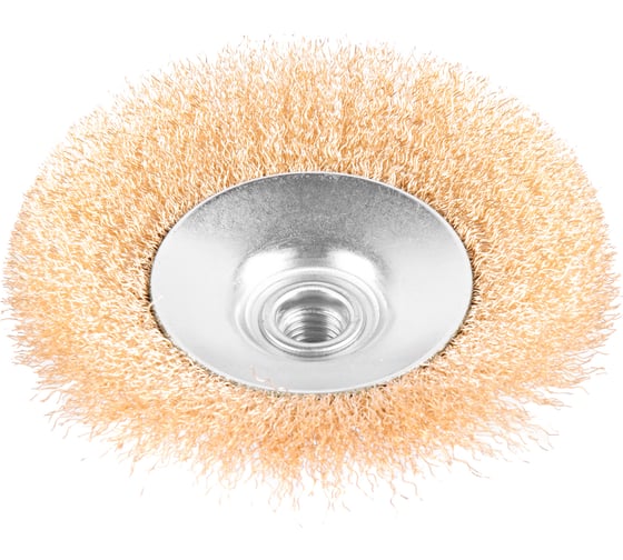 Изображение товара Кордщетка латунная коническая для УШМ 125 мм MONOGRAM 107-110