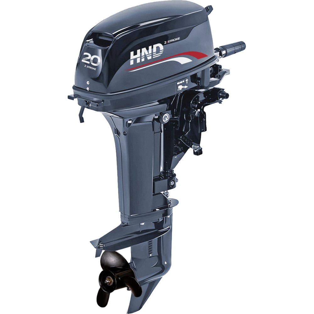 Изображение товара Подвесной лодочный мотор HND OB 20 HS 20 л.с., водяное охлаждение, ручной запуск