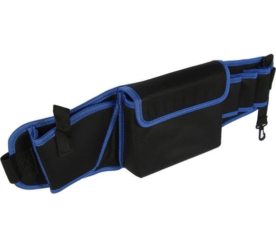 Изображение товара Сумка для инструментов на пояс ТУНДРА, 3 петли, карман для оснастки, держатель для шуруповерта, 3652953