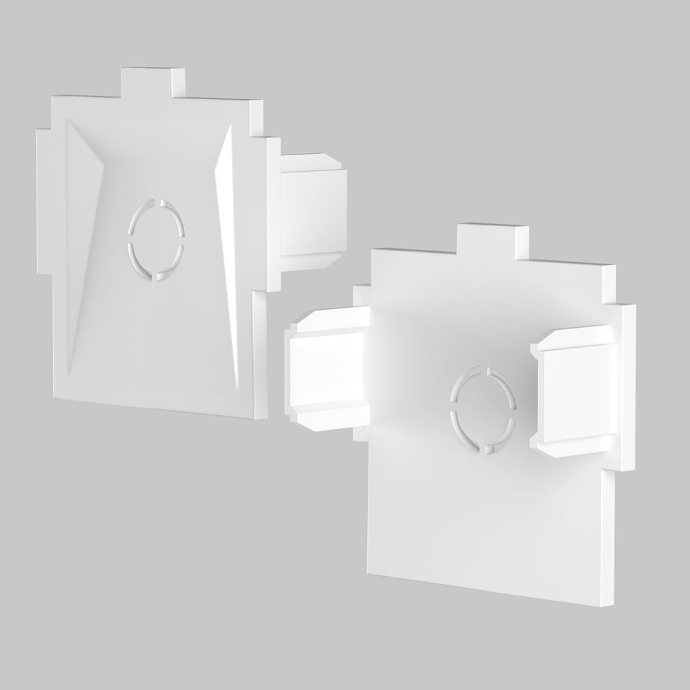 Изображение товара Комплект заглушек к встраиваемому шинопроводу MAYTONI Radity 2 шт TRA084EC-12W