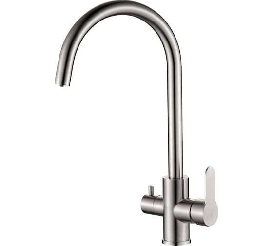 Изображение товара Смеситель для кухни Valfex Andromeda с подключением фильтра, нержавеющая сталь VF.76801