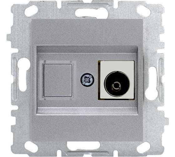 Изображение товара Розетка Metronex Electric Рим серебристый для ТВ без рамки FRZ00010132SRM