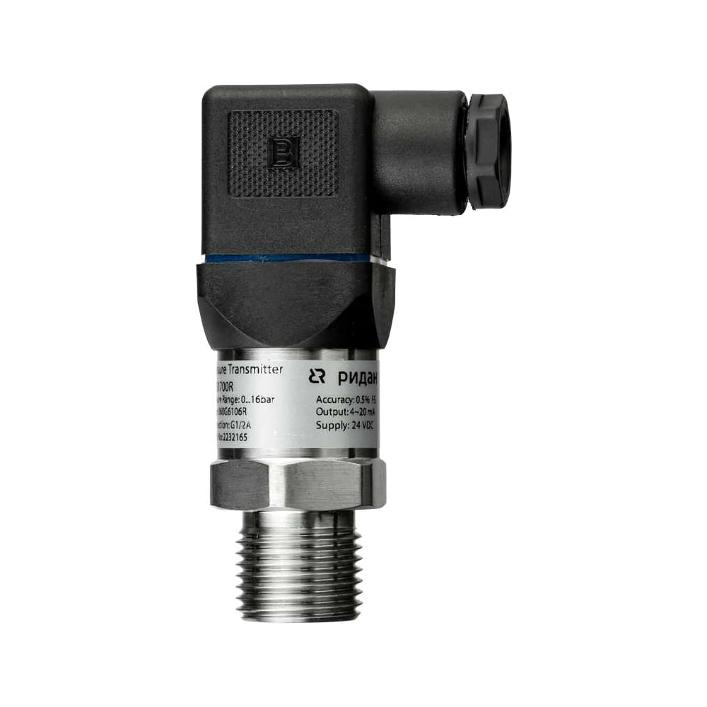 Изображение товара Преобразователь давления Ридан MBS 1700R 0-16 бар IP65 выход 4-20 мА G1/4