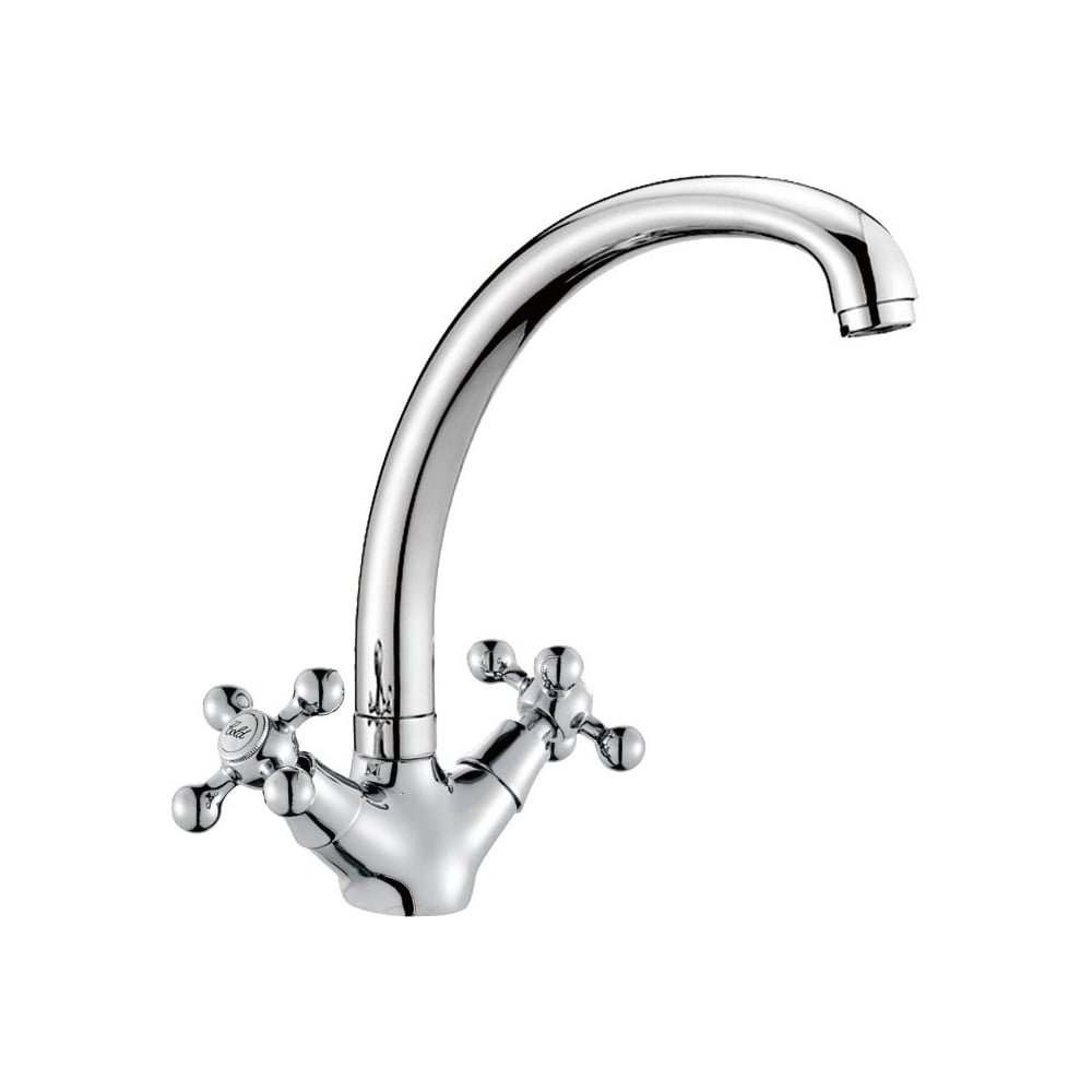 Изображение товара Смеситель для кухни Valfex Libra Chrome двухрычажный с поворотным изливом