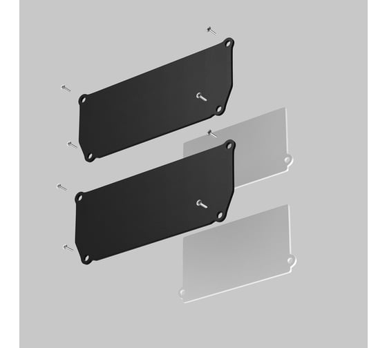 Изображение товара Заглушка MAYTONI декоративная белая 2шт. + фиксирующая черная 2шт. для профиля ALM-9940-SC ALM012EC-SC-W