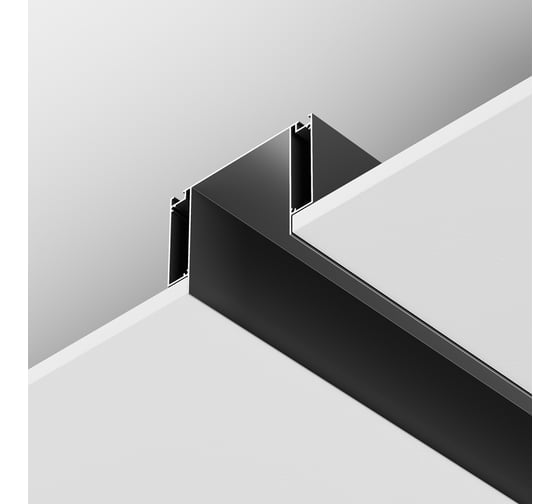 Изображение товара Алюминиевый профиль MAYTONI ниши скрытого монтажа для ГКЛ потолка ALM-11681-PL-W-2M ALM-11681-PL-B-2M
