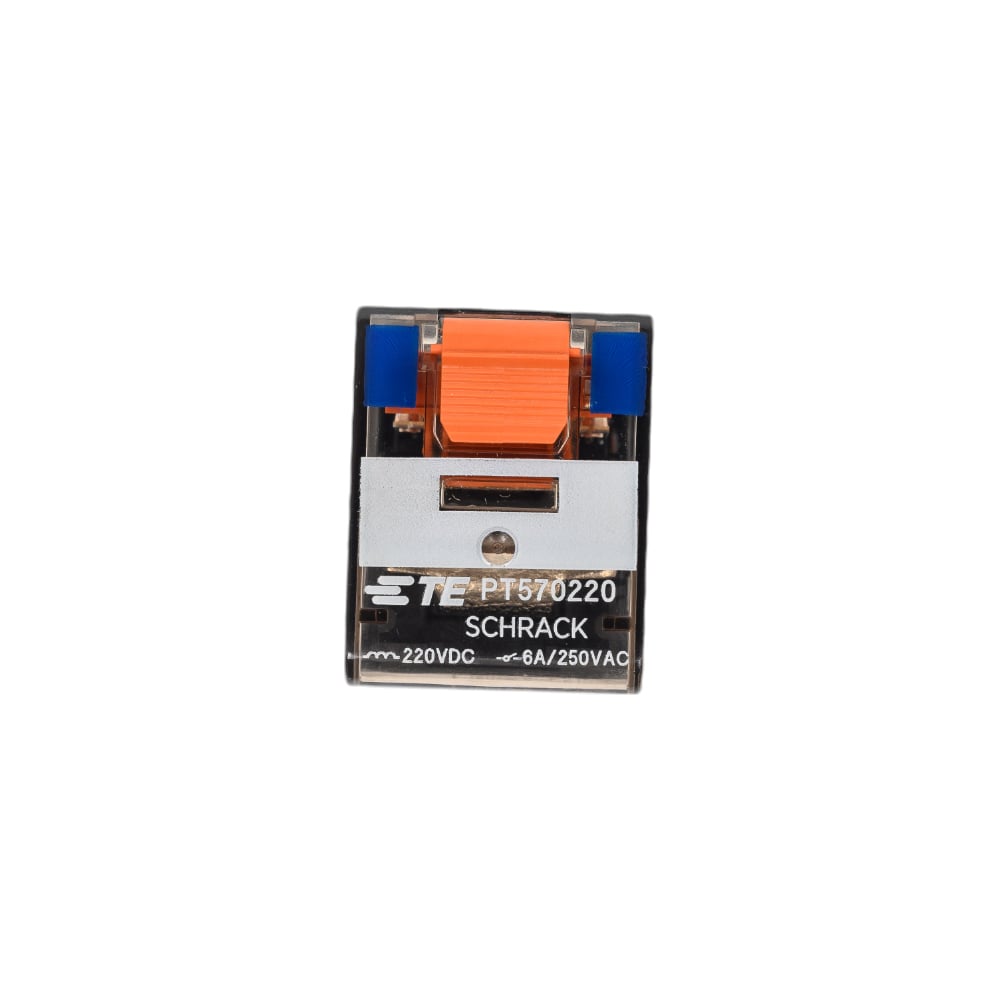 Изображение товара Промежуточное реле Schrack Technik PT, 4 переключающих контакта, 6А, 220VDC артикул Австрия PT570220