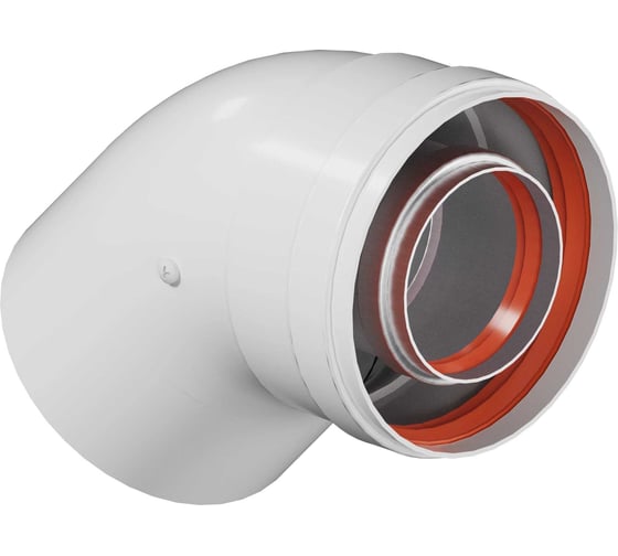 Изображение товара Отвод промежуточный раструбный KRATS 45 гр, 60/100, наружный диаметр мама/папа CW-45-01