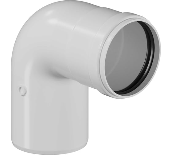 Изображение товара Отвод конденсационный KRATS угол 90 гр, Ø80 W80-90LN