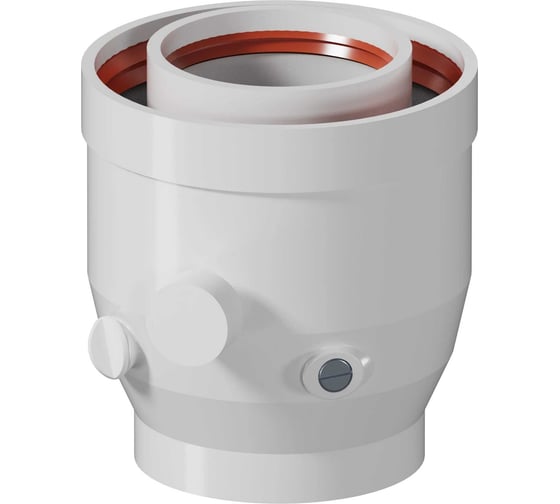 Изображение товара Переход KRATS с 60/100 на 80/125, с конденсатоотводом и инспекцией P6-8