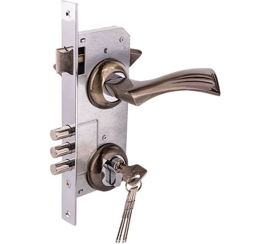 Изображение товара Замок врезной MARLOK 85/5423-ЦМ60 межосевое 85 мм (Тип 2) АВ (бронза) 029089