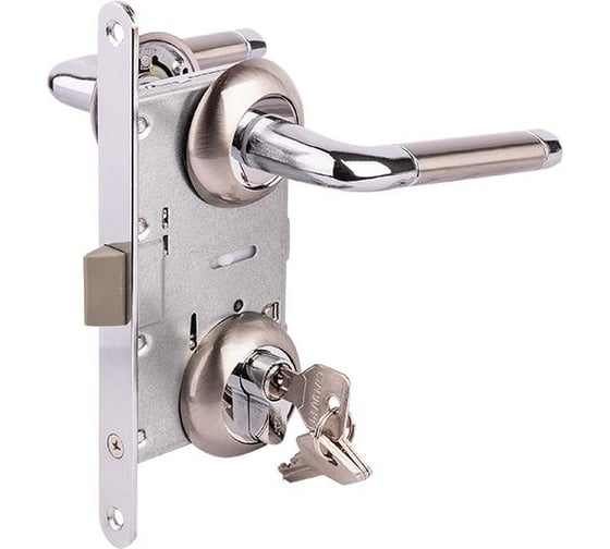 Изображение товара Замок врезной MARLOK 85/5408-ЦМ60 межосевое 85 мм (Тип 4) SN (никель) 029146