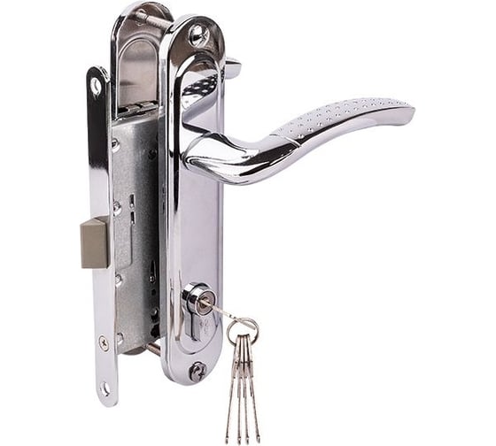 Изображение товара Замок врезной MARLOK 85/112-ЦМ60 межосевое 85 мм (Тип 3) СР (хром) 029085