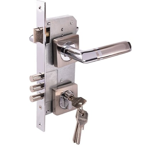 Изображение товара Замок врезной MARLOK 85/5212-ЦМ60 межосевое 85 мм (Тип 2) SN (никель) 029110