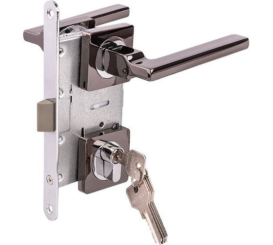 Изображение товара Замок врезной MARLOK 85/5220-ЦМ60 межосевое 85 мм (Тип 4) BN (черный никель) 029170