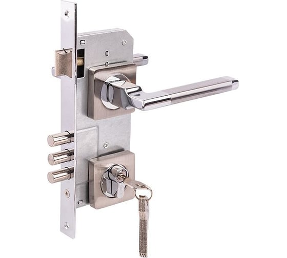 Изображение товара Замок врезной MARLOK 85/5220-ЦМ60 межосевое 85 мм (Тип 2) SN (никель) 029129