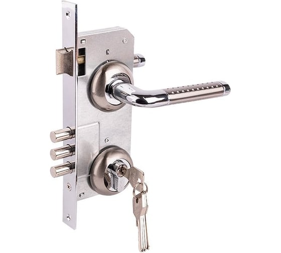 Изображение товара Замок врезной MARLOK 85/5403-ЦМ60 межосевое 85 мм (Тип 2) SN (никель) 029094