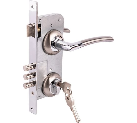 Изображение товара Замок врезной MARLOK 85/5406-ЦМ60 межосевое 85 мм (Тип 2) SN (никель) 029099