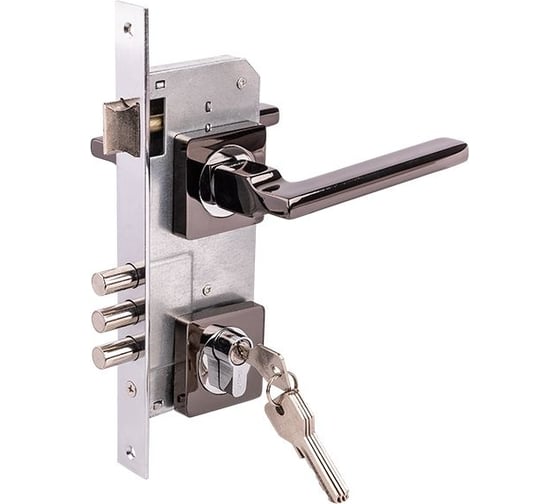 Изображение товара Замок врезной MARLOK 85/5220-ЦМ60 межосевое 85 мм (Тип 2) BN (черный никель) 029130