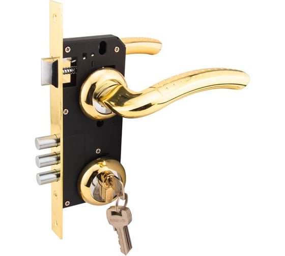 Изображение товара Замок врезной MARLOK 85/5402-ЦМ60 межосевое 85 мм (Тип 2) PВ (золото) 016121