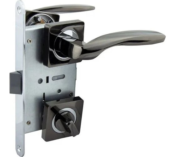 Изображение товара Защелка с ручками MARLOK 96/5215 WC межосевое 96 мм (Тип 6) BN (черный никель) 016143