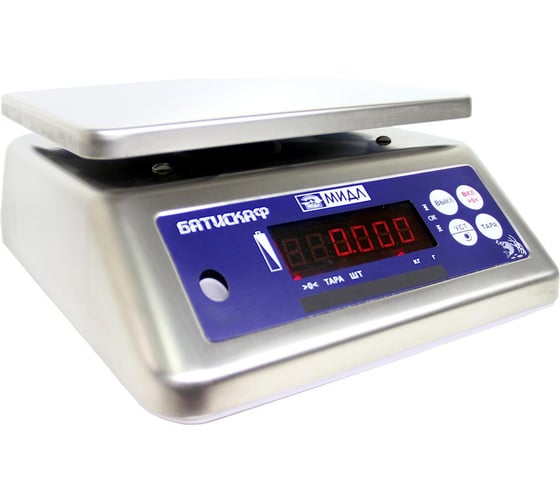 Изображение товара Весы Middle МТ 3 ВДА 0,5/1, 225х185, нержавеющая сталь Батискаф 3113700017